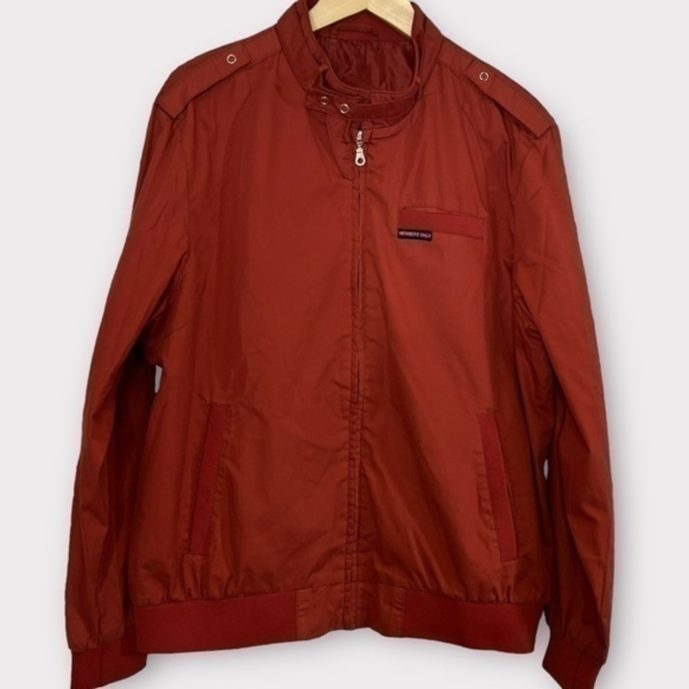 Members Only Men's Burnt Orange Jacket